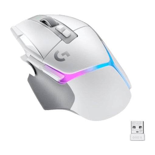 Logitech G502 X PLUS LIGHTSPEED Wireless RGB Gaming Mouse White